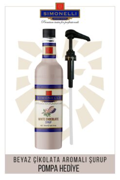 Simonelli Kahve Ve Kokteyl Şurubu Beyaz Çikolata Aromalı 700 ml Pompa