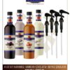 Simonelli Kahve ve Kokteyl Şurubu 700 ml 4'lü Set Karamel+Vanilya+Çikolata+Beyaz Çikolata + 4 Adet Pompa