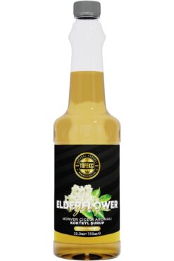 By Tüfekçi Mürver Çiçeği (ELDERFLOWER) Kokteyl, Kahve Ve Pasta Şurubu 750 ml