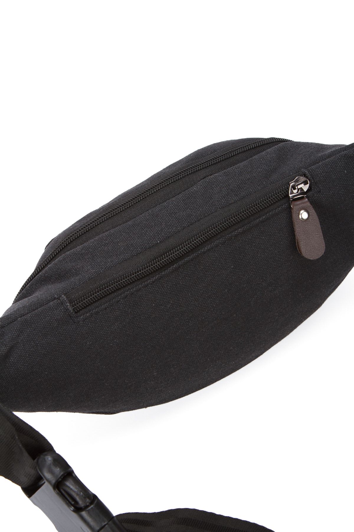 Newish Polo 816 Kanvas Bel Çantası Göğüs Çantası Omuz Çantası SİYAH - Görsel 5