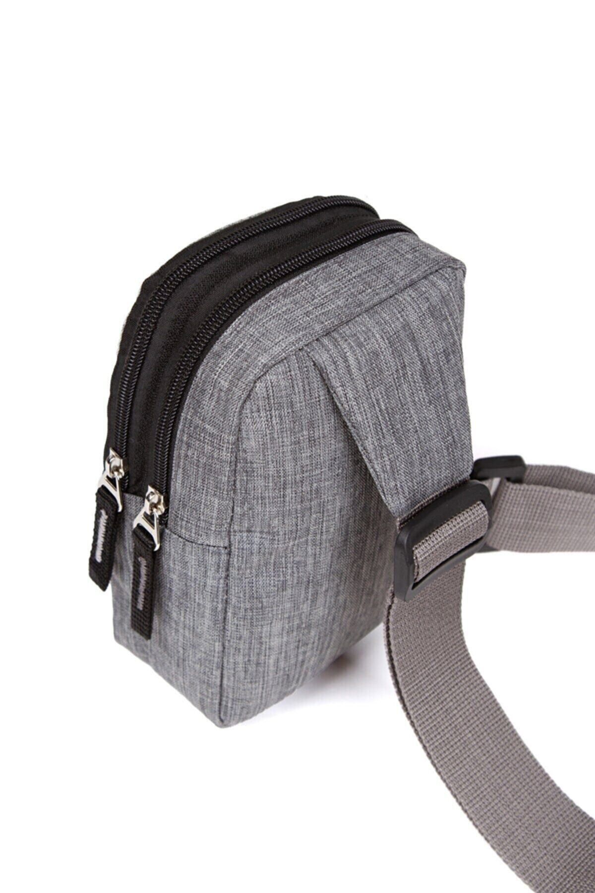 NEWISH POLO ACCESSORIES Newish Polo Keten Çapraz Telefon Bölmeli Çapraz Omuz Çantası - Görsel 6