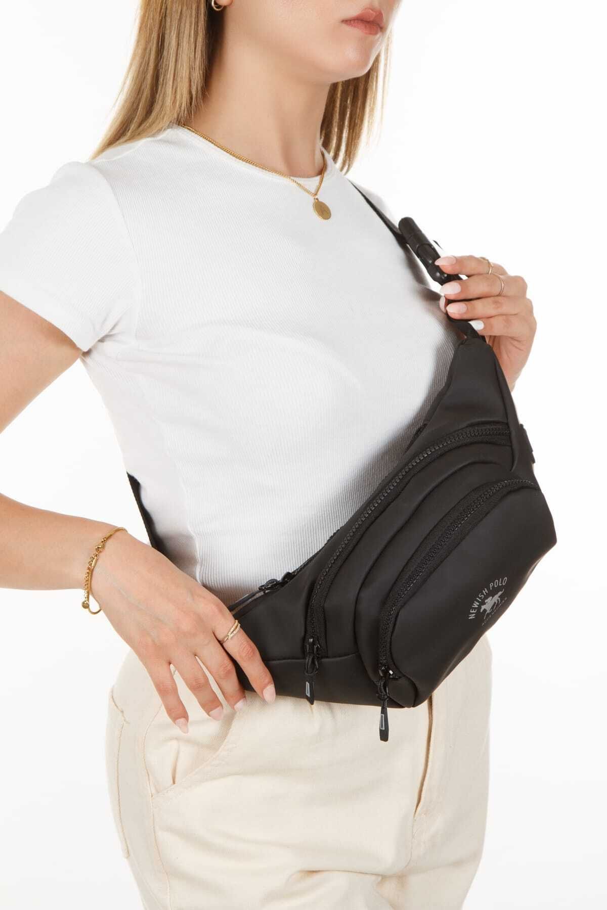 Newish Polo Yuppy Club Unisex Krinkıl Çapraz Askılı Bel Omuz Ve Spor Çanta - Görsel 2