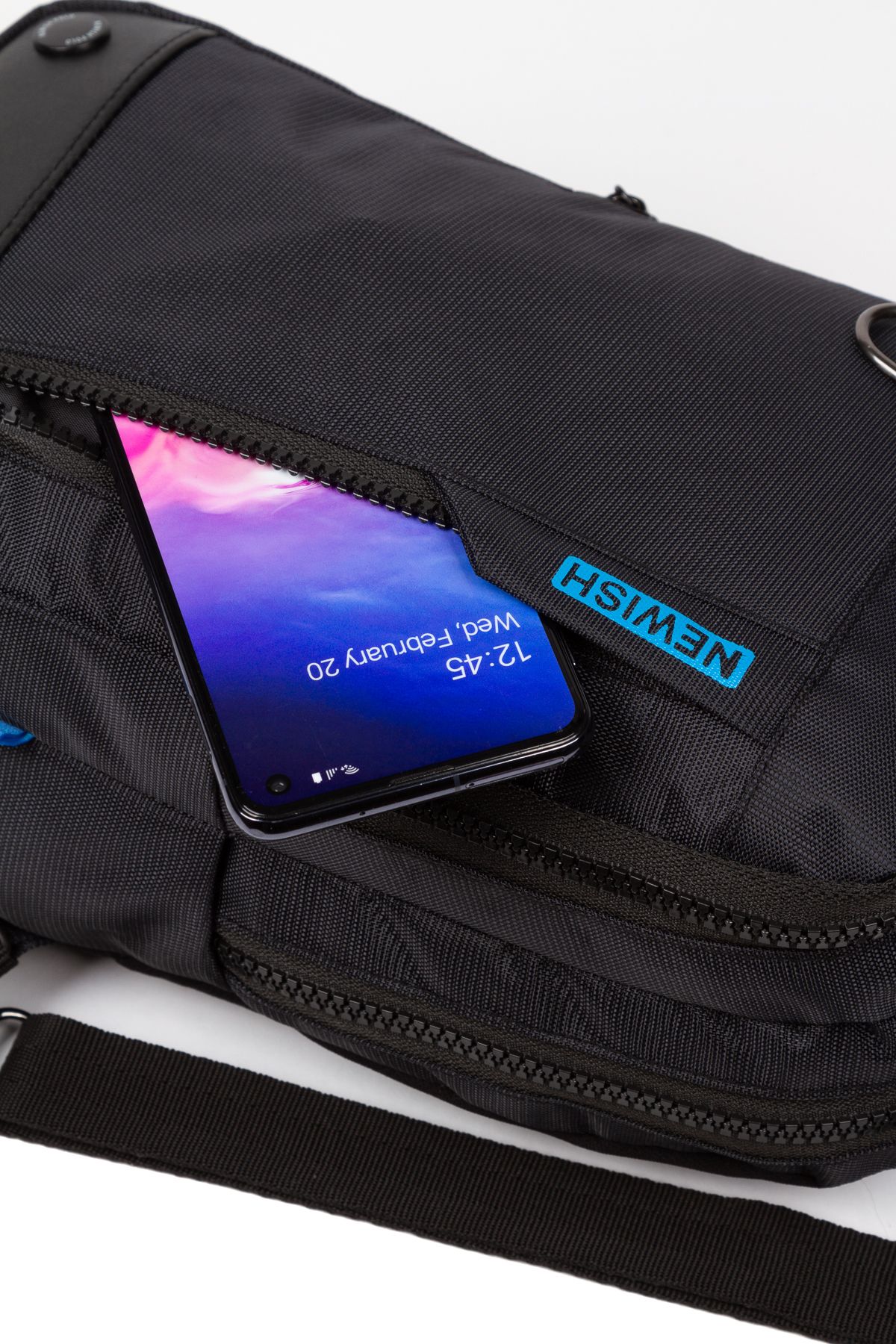 Newish Polo Erkek Çapraz Askılı Fonksiyonel Mini Göğüs ve Sırt Çantası - Görsel 4