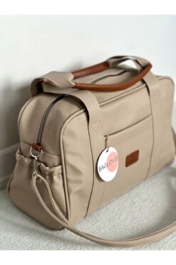 BAGLOVİS ÖN VE YAN CEP DETAYLI İÇ ASTARLI SATEN ORTA BOY ÇANTA
