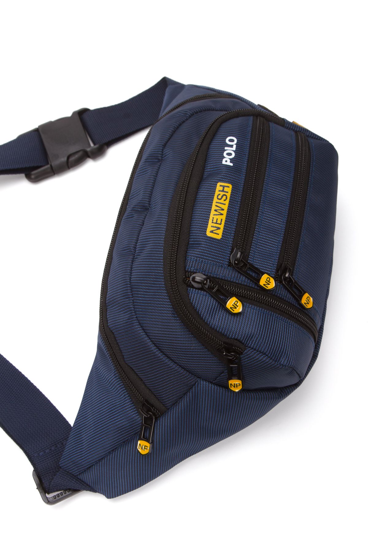 Torz Erkek Bel Çantası Çapraz Çok Cepli Su Geçirmez Kumaş Göğüs Çapraz Kulaklık Çıkışlı Çanta - Görsel 6