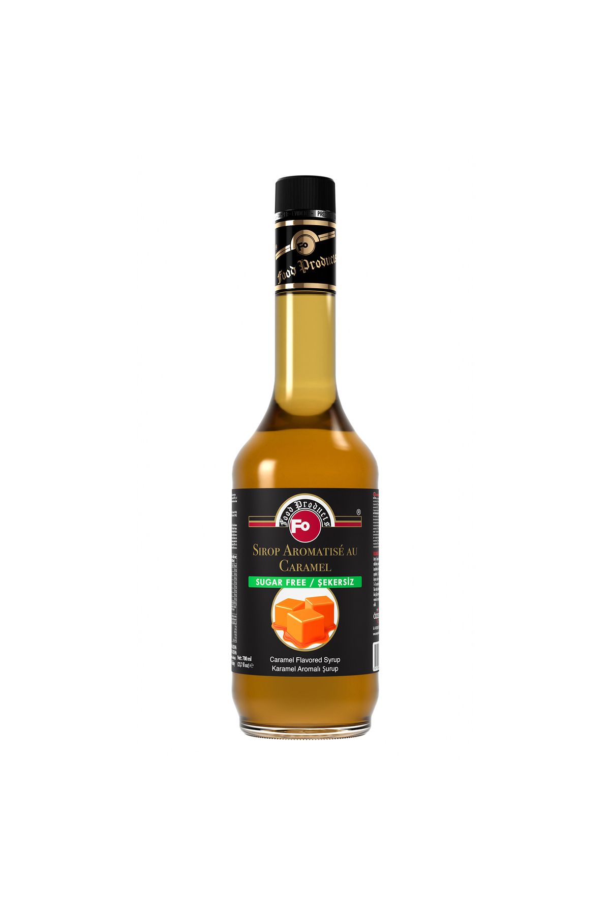 FO Şekersiz Karamel Aromalı Şurup 700 ml