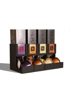 Kanvas Trade Manufacturing Kapsül Kahve Haznesi, Barista standı, Kahve Kapsül Standı Nespresso ile Uyumlu Ürün(4'lü)