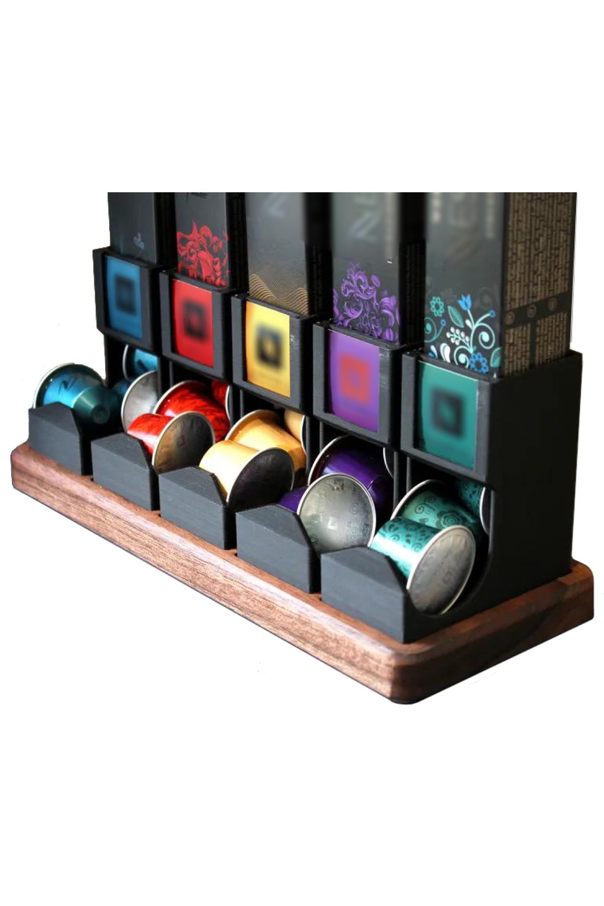 Kanvas Trade Manufacturing Kapsül Kahve Haznesi, Barista standı, Kahve Kapsül Standı Nespresso ile Uyumlu Ürün(4'lü) - Görsel 3