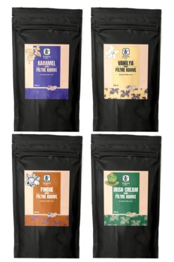 Bongardi Coffee Fındık Karamel Vanilya Irish Cream Aromalı Filtre Kahve Seti 4x200g (ÖĞÜTÜLMÜŞ)