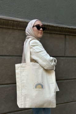 feinas Kanvas Bez Çanta - Sunshine (ÇITÇIT - IÇ CEP - 320GR - %100 PAMUK)