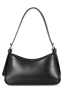 CELESTIAL COLLECTION Zarif Ve Şık Siyah Suni Deri Baget El Omuz Ve Kol Çantası