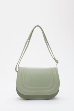 Shaka Mint Yeşil Shk93 Suni Deri 2 Bölmeli Ayarlanabilir Askılı Kol Ve Omuz Çantası U:15 E:23 G:6 Cm