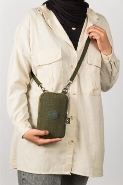 NEWISH POLO ACCESSORIES Yuppy Club Kadın Su Geçirmez Krinkıl Mini Telefon Cüzdan Ve Pasaport Boyun Askılı Çapraz Omuz Çanta.