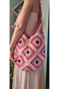 EHF LifeStyle EL ÖRGÜSÜ ÇANTA/ MOTİFLİ ÇANTA/ ÖRGÜ ÇANTA/ KADIN ÇANTA/ OMUZ ÇANTA