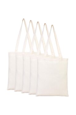 Artfabriks Unisex Ekru Ham Bez Çanta 35x40cm 5'li