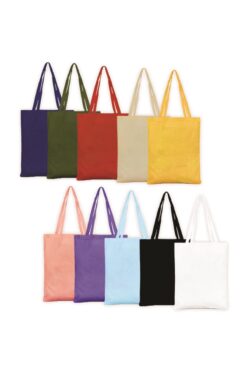 Çınar Bez Çanta Renkli Ham Bez Çanta | 10'lu Paket 0274