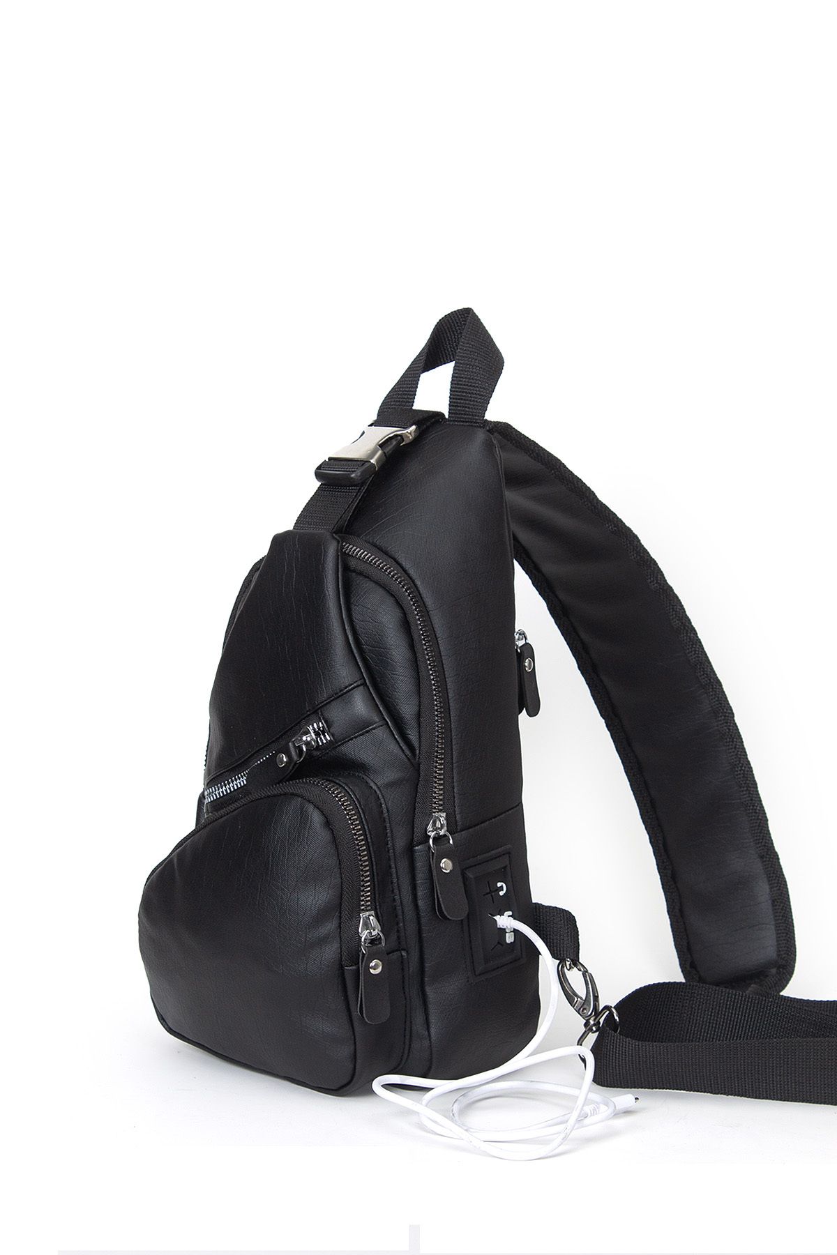 Newish Vegan deri Çapraz BEl Ve Omuz Çantası Mekanizmalı Cüzdan Ve Kartlık - Görsel 7