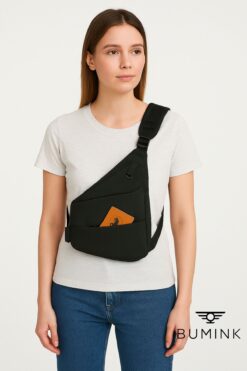 Bumink Modern Stil Omuz Çantası Günlük & Casual Unisex Kalemlik Hediyeli - Kısa Süreli