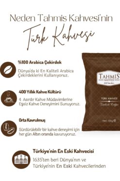 Tahmis Tek Paket Türk Kahvesi Orta Kavrulmuş 100 gr