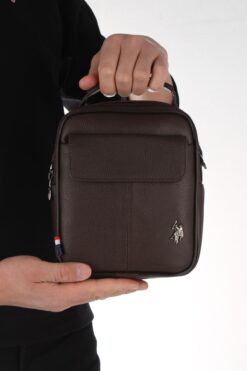 U.S. Polo Assn. US Polo Assn 6755-6756 Erkek El çantası omuz çantası KAHVERENGİ