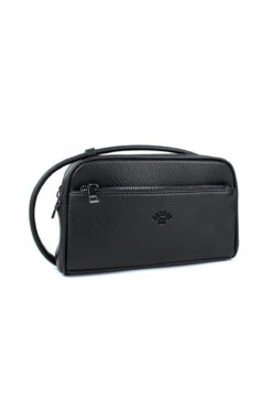 deri,se club Erkek Siyah El Çantası Portföy Çanta Iki Bölmeli El Çantası Clutch Çanta