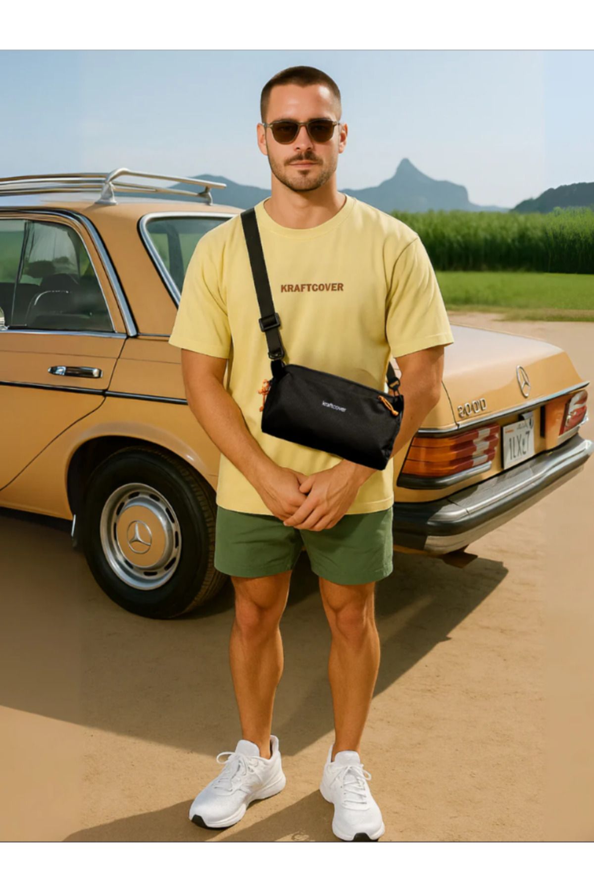 KraftCover Rove Sling Unisex Su Geçirmez Çapraz Çanta | Hafif, Katlanabilir, Leke Tutmaz - Görsel 3