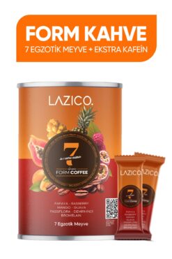 lazico Form Kahvesi 7 Egzotik Meyve ve Ekstra Kafeinli 30 Saşet
