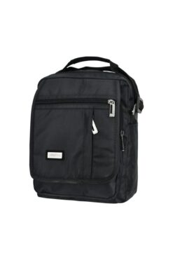 SEVENTEEN Erkek Siyah Dikey El Ve Omuz Çantası St6-d