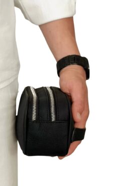 By Pellini Erkek Dana Derisi El Çantası Siyah