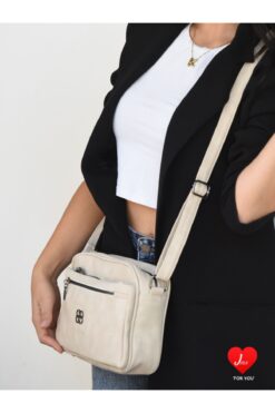 JARA Bag Jara Tıwas Yumuşak Deri Çok Bölmeli Omuz Çantası