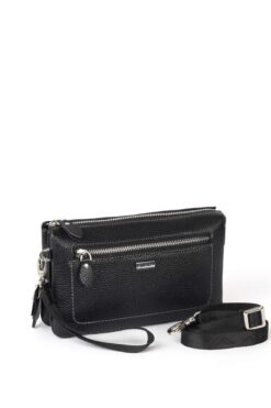 Aka Deri 364 Portföy Çanta El Çanta Siyah