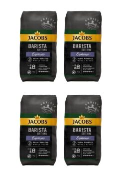 Jacobs Barista Editions Çekirdek Kahve %100 Arabica Espresso 1 Kg X 4 Paket