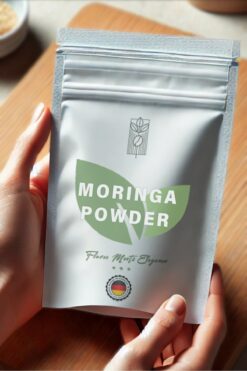 Mel and Mira Organik Moringa Tozu Çayı 50g, Premium Herbal Moringa Powder Tea ( Glutensiz, Vegan, Katkısız )