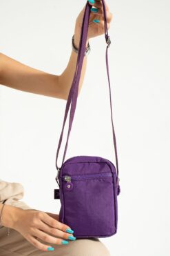 MEGA BAG M 227 Mega Bag Krinkıl Kumaş Unisex Küçük Omuz Çantası, Telefonluk