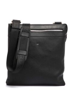 Tergan Siyah Hakiki Deri Unisex Çapraz Askılı Çanta - S1ac00021107-a85