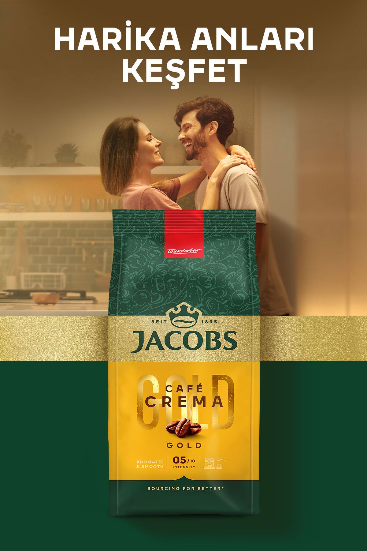 Jacobs Cafe Crema Çekirdek Kahve 500gr - Görsel 4