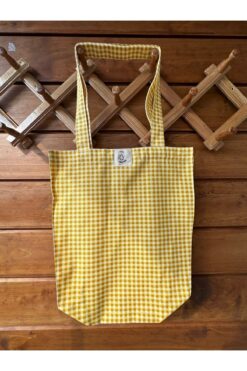 fimugift Fimu Pötikare Sarı Körüklü Bez Çanta