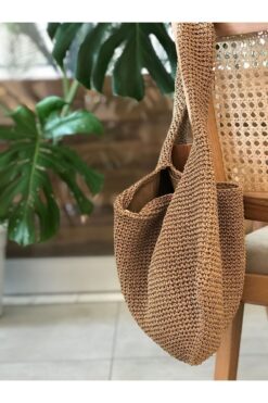 symaslandesign Hasır çanta, kol çantası yazlık plaj çantası