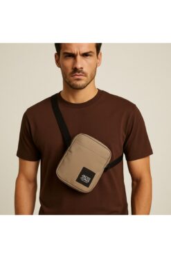 Jack & Jones Jack Jones Jamie Small Slingbag Erkek Bej Omuz Çantası 12158443-06
