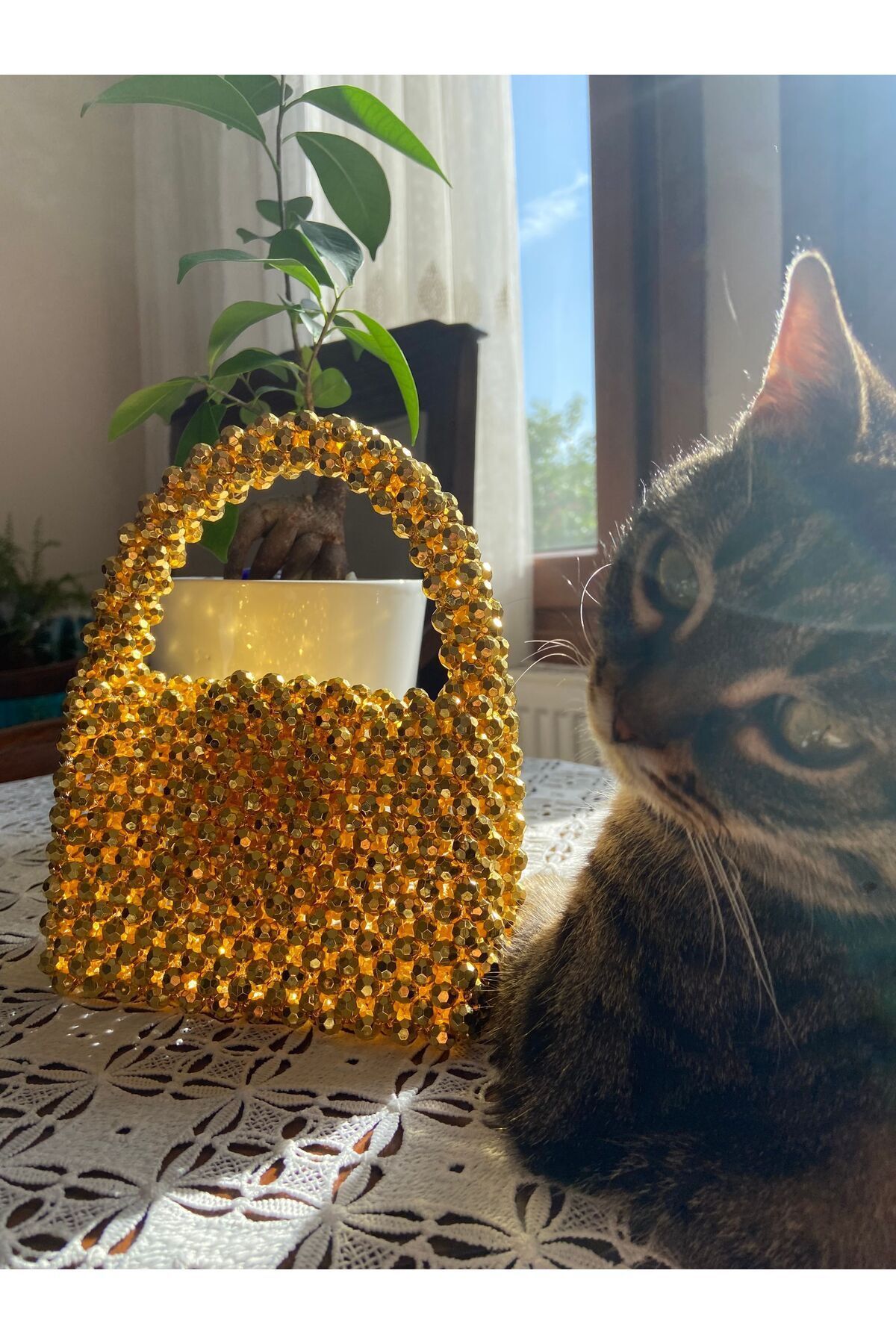 CLA Mini Lotus Boncuk Çanta