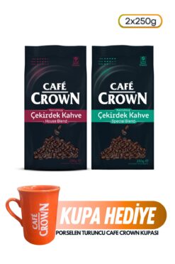 Cafe Crown Çekirdek Kahve 500g (250G HOUSE BLEND 250G SPECİAL BLEND)