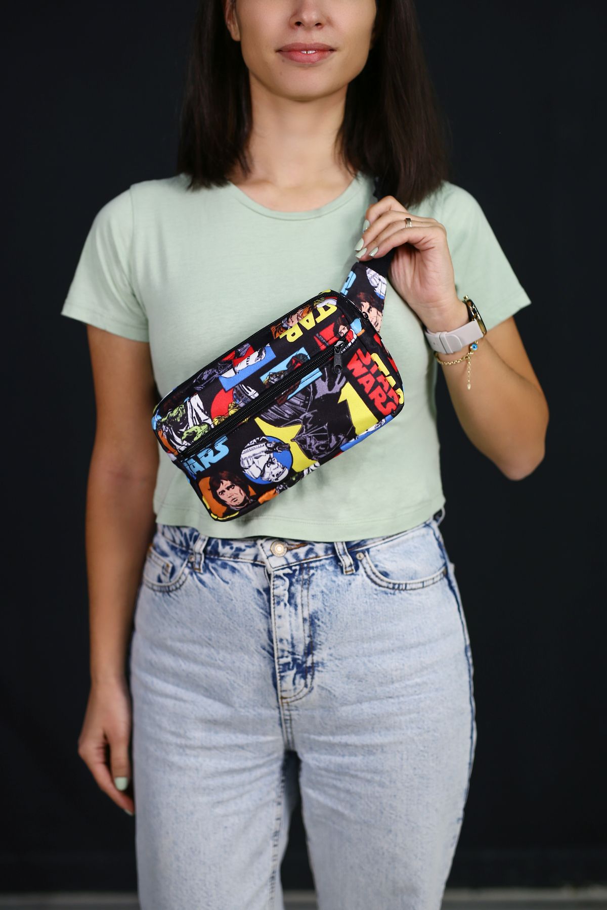 Tasarım Star Wars Bel Ve Çapraz Omuz Çanta,Free Bag, Göğüs Seyahet Günlük Bodybag