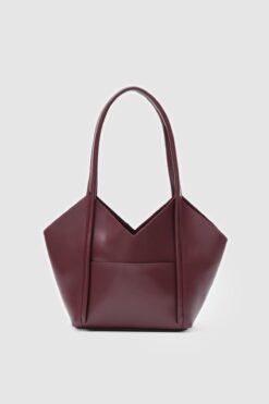 Shule Bags Geza Bordo Asimetrik Omuz Çantası