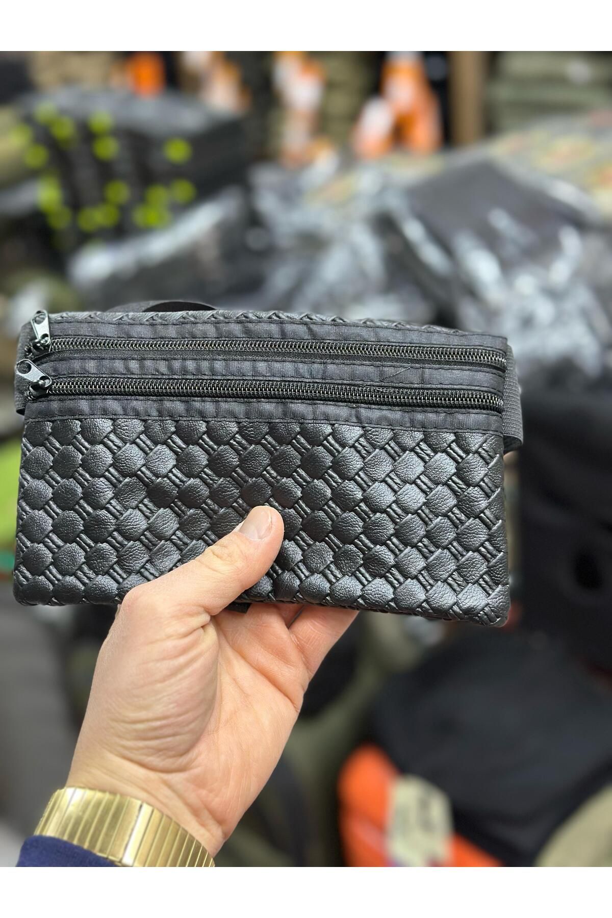 KOMANDO PAZARI Su Geçirmez Deri Hac Umre Pasaport Telefon Bel Çantası - Görsel 4