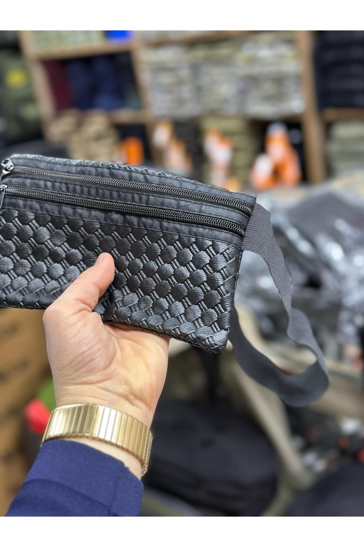 KOMANDO PAZARI Su Geçirmez Deri Hac Umre Pasaport Telefon Bel Çantası - Görsel 5