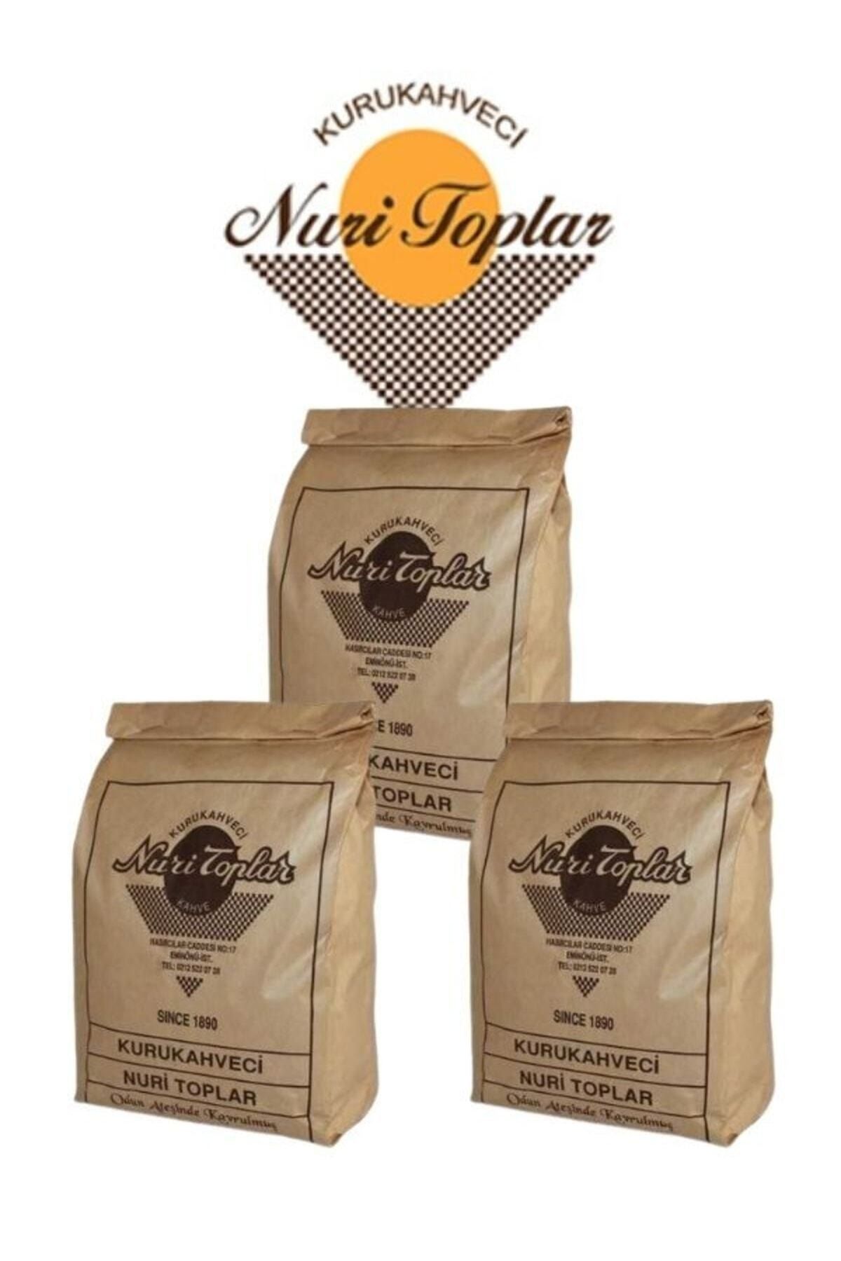 kurukahveci nuri toplar Türk Kahvesi 250 Gr. 3 Adet(750gr.)