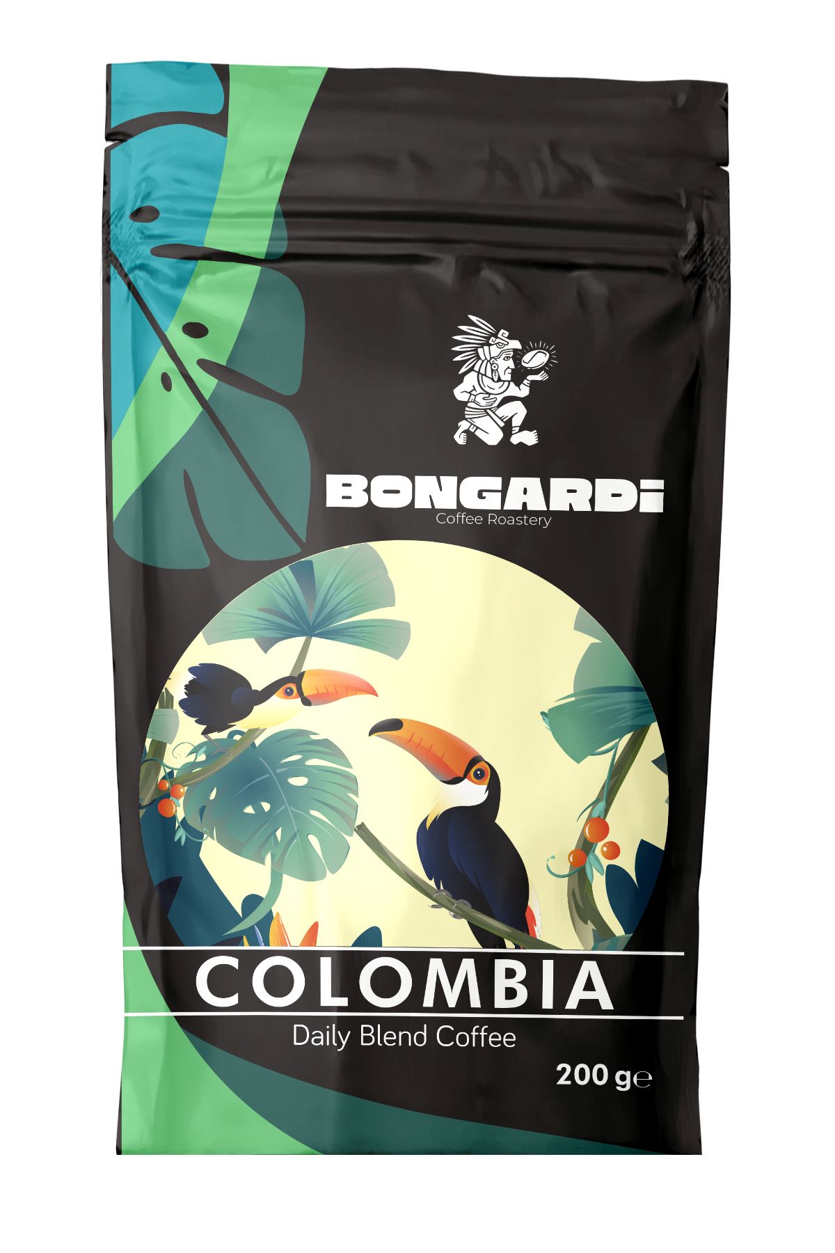 Bongardi Coffee Colombia Yöresel Blend Kahve 200g (ÇEKİRDEK VEYA ÖĞÜTÜLMÜŞ SEÇİLEBİLİR)
