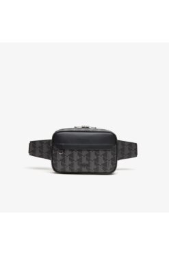 Lacoste The Blend Erkek Monogram Siyah Bel Çantası