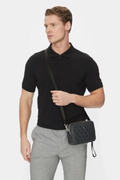 Guess Mılano Mını Camera Bag Erkek Siyah Omuz Çantası Pmmılop5245-bla