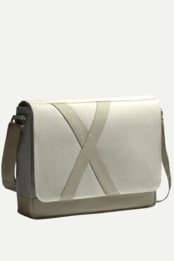 KAFT Unisex Yatay Postacı Çantası - Nevend - Concrete
